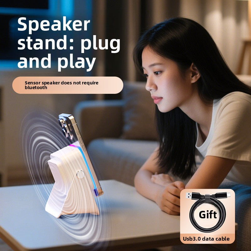Multifunctional Wireless Bluetooth Speaker with Phone Holder