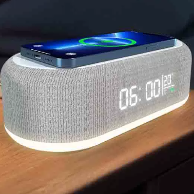 Multifunctional Wireless Charging Desk Clock
