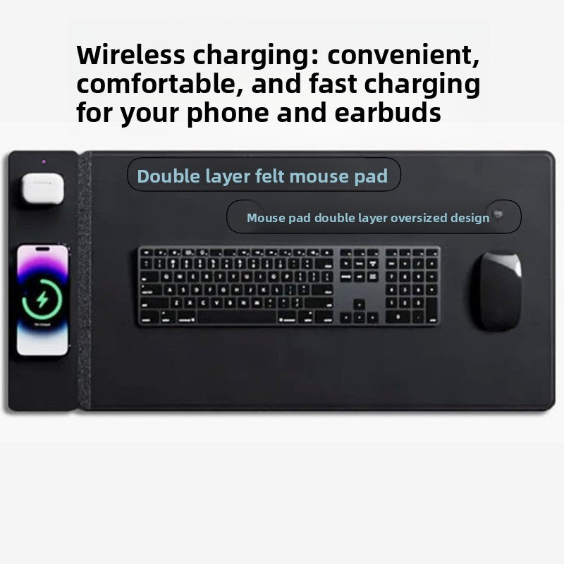 Multifunctional Wireless Charging Mouse Pad