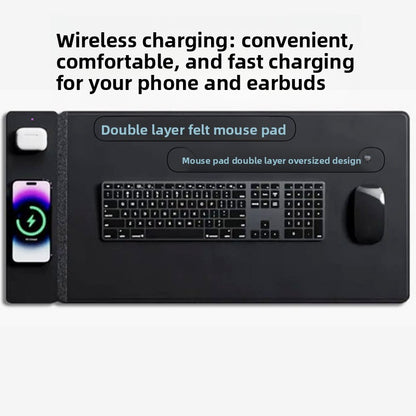 Multifunctional Wireless Charging Mouse Pad