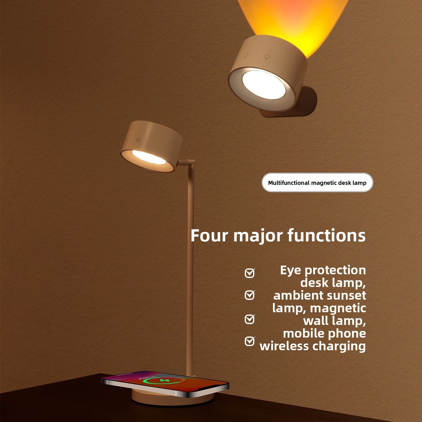 Multifunctional Wireless Charging Table Lamp
