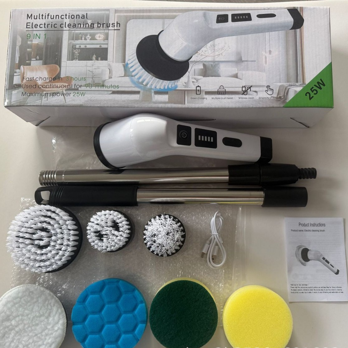 Multifunctional Wireless Electric Cleaning Brush