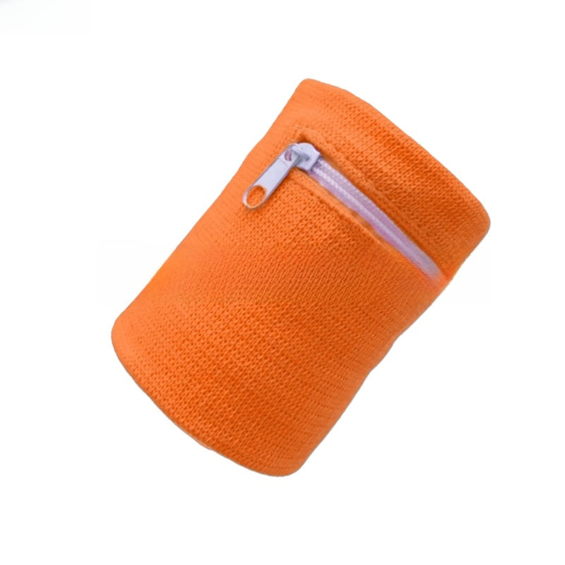 Multifunctional Zipper Sports Wristband for Running Cycling