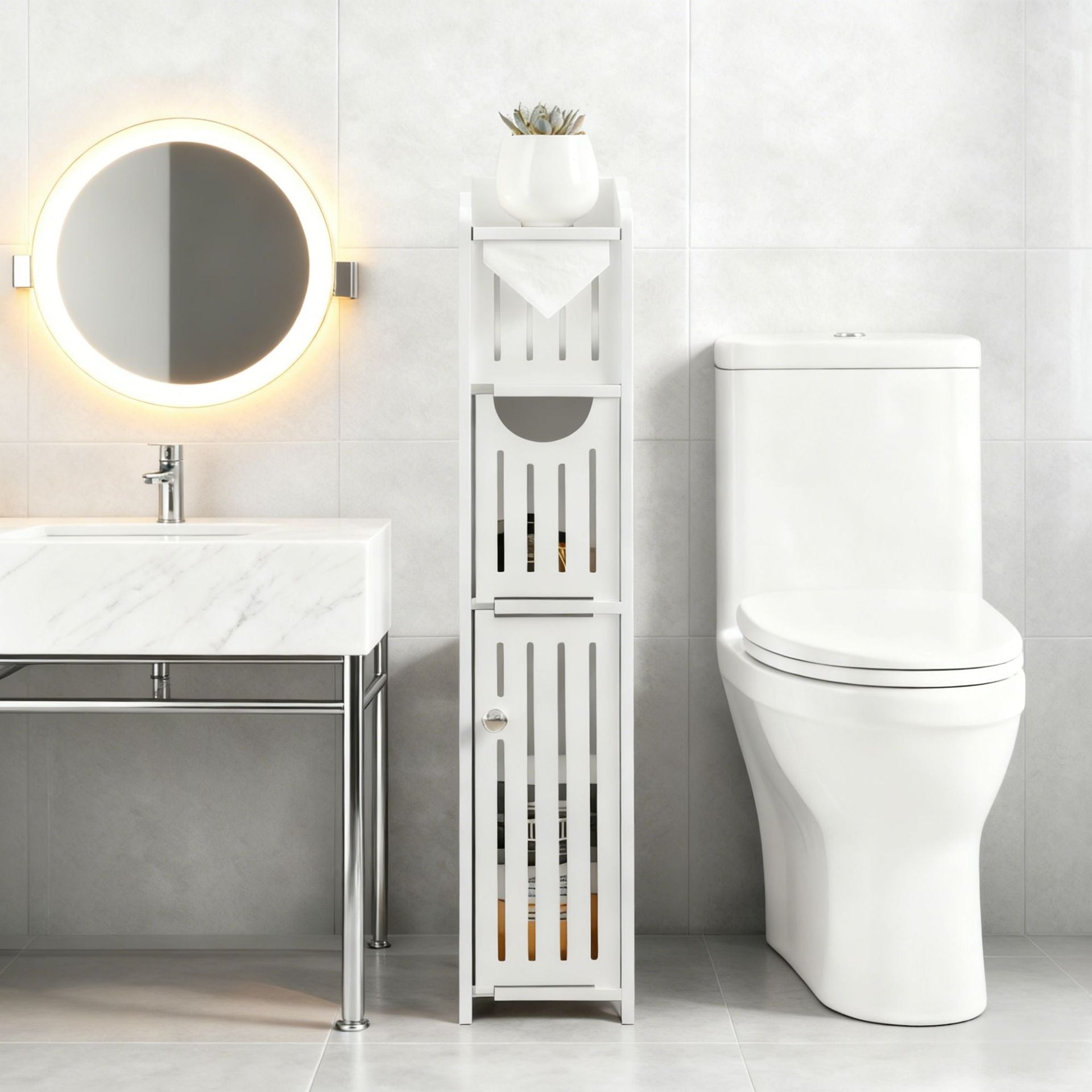 Multilayer Bathroom Storage Cabinet