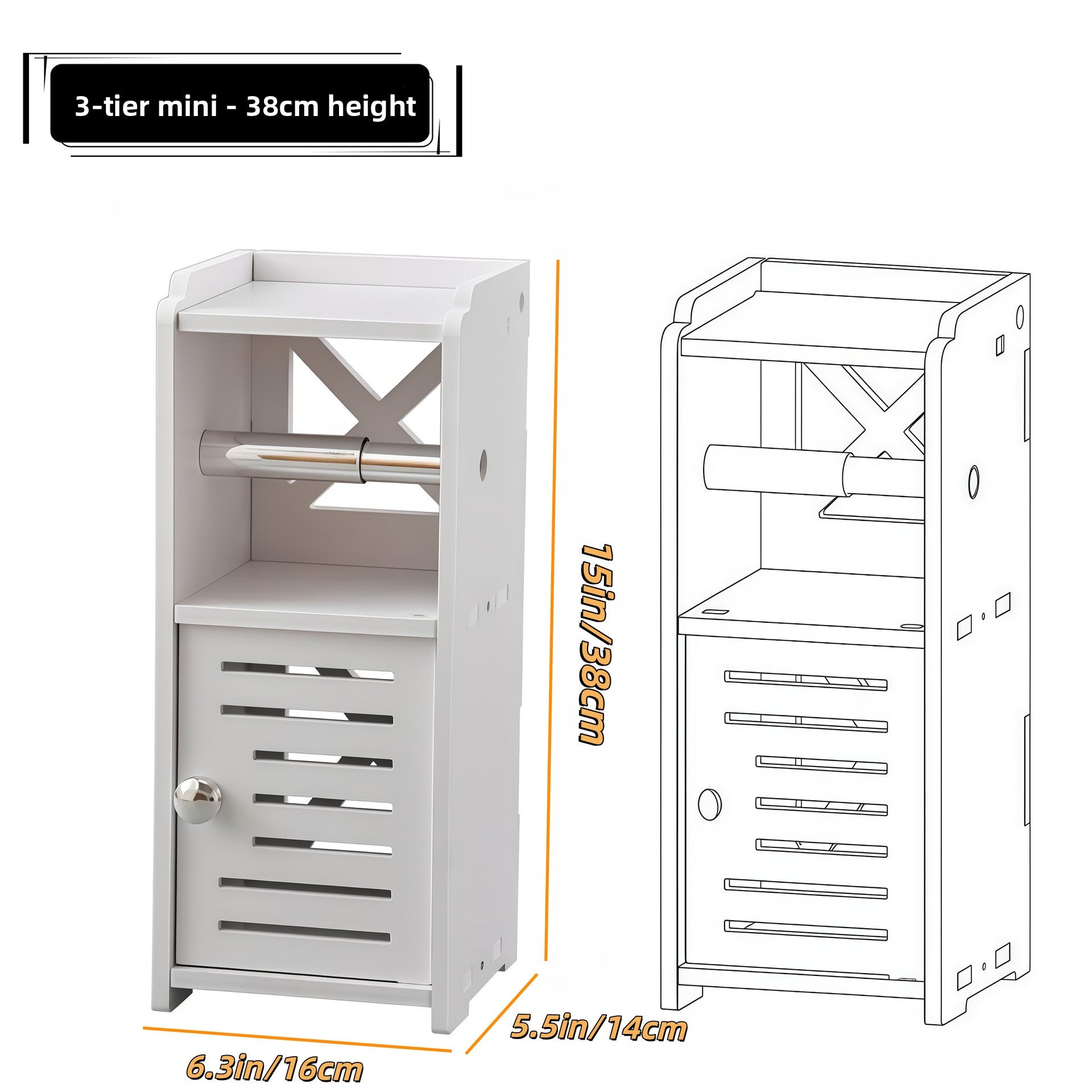 Multilayer Bathroom Storage Cabinet