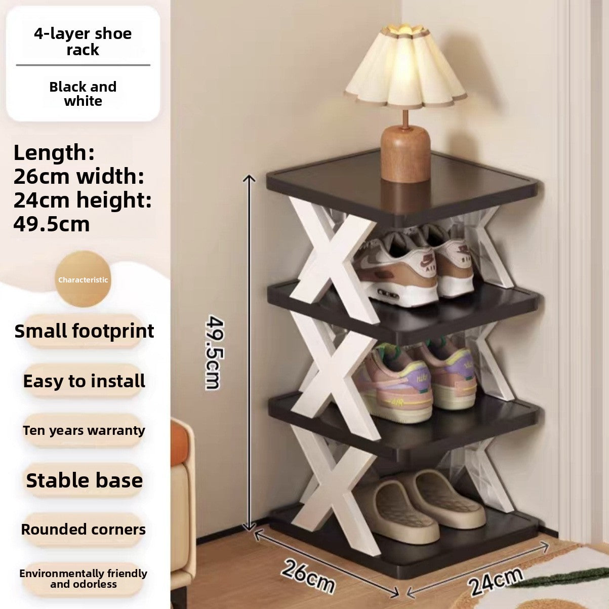 Multilayer Corner Shoe Rack