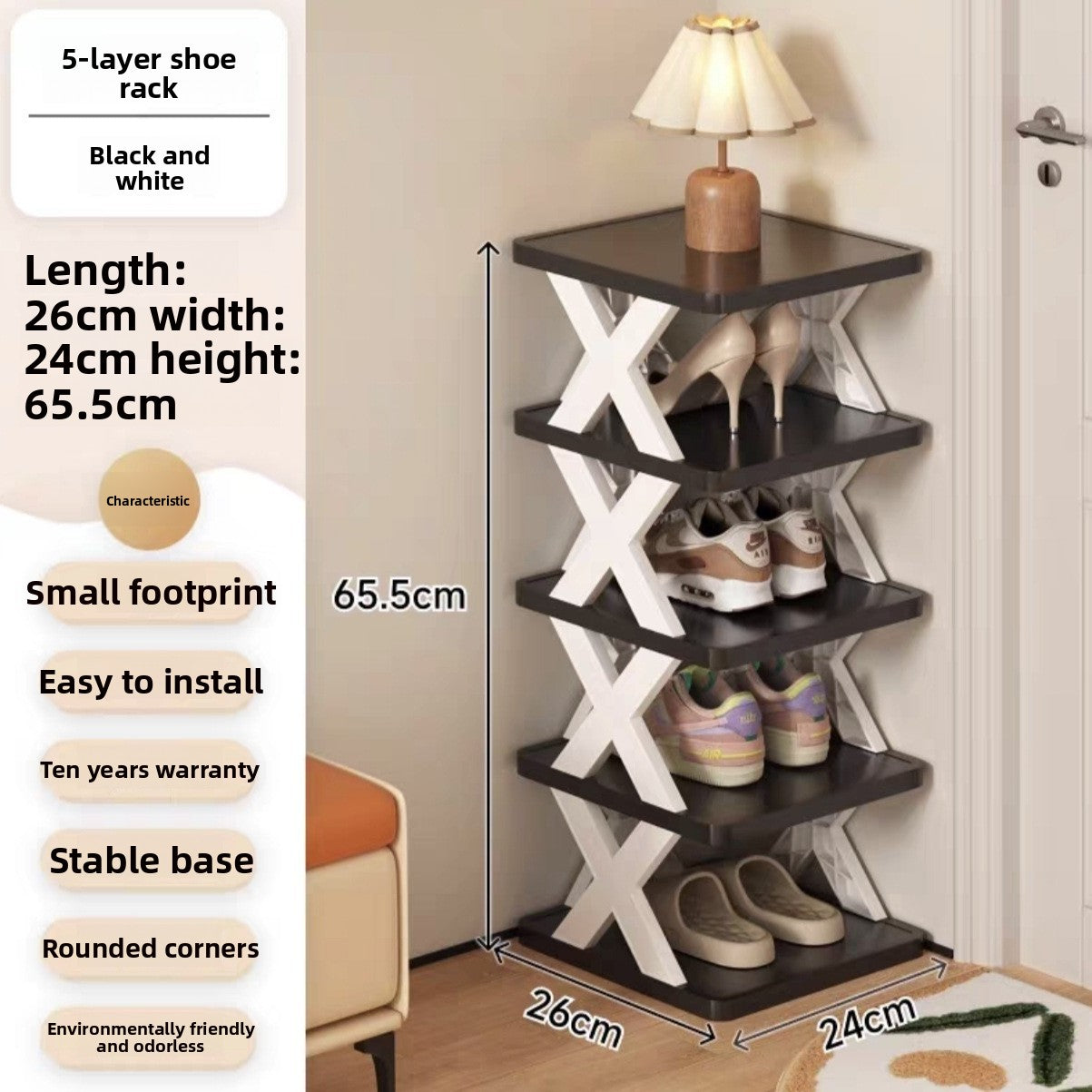 Multilayer Corner Shoe Rack