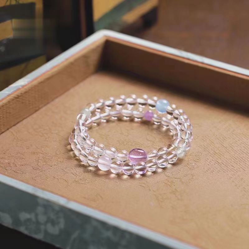 Multilayer Crystal Beaded Bracelet