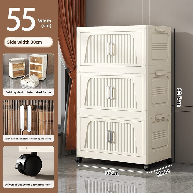 Multilayer Foldable Storage Cabinet