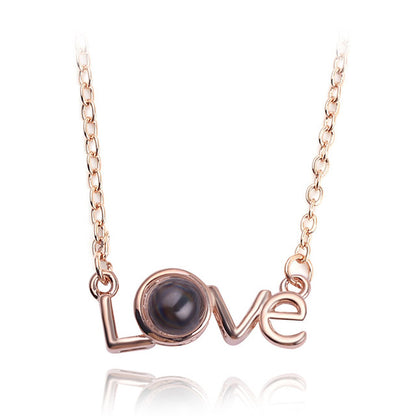 Multilingual Love Message Necklace