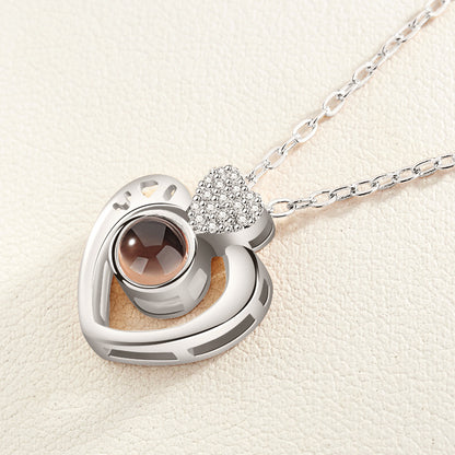 Multilingual Love Projection Necklace