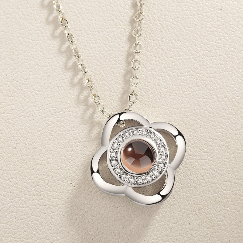 Multilingual Love Projection Necklace