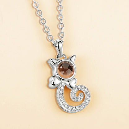 Multilingual Love Projection Necklace
