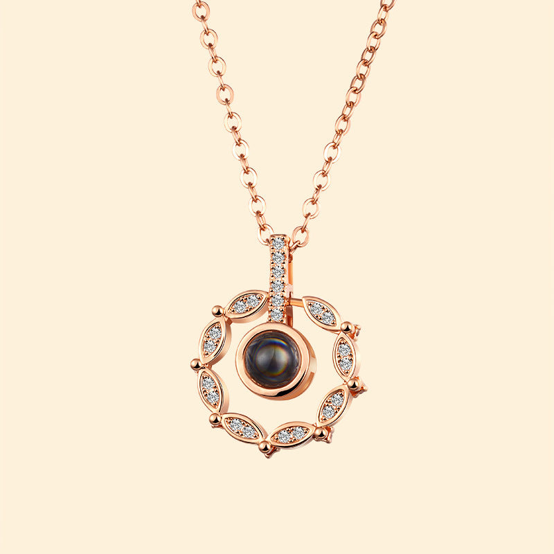 Multilingual Love Projection Necklace
