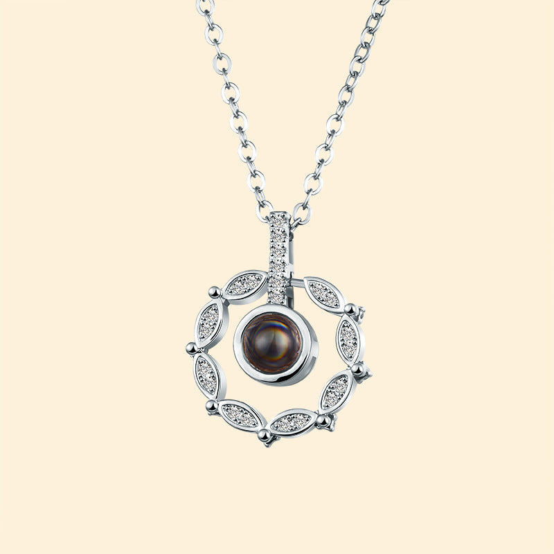 Multilingual Love Projection Necklace