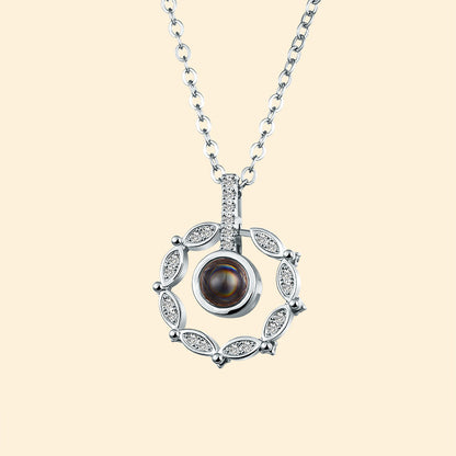 Multilingual Love Projection Necklace