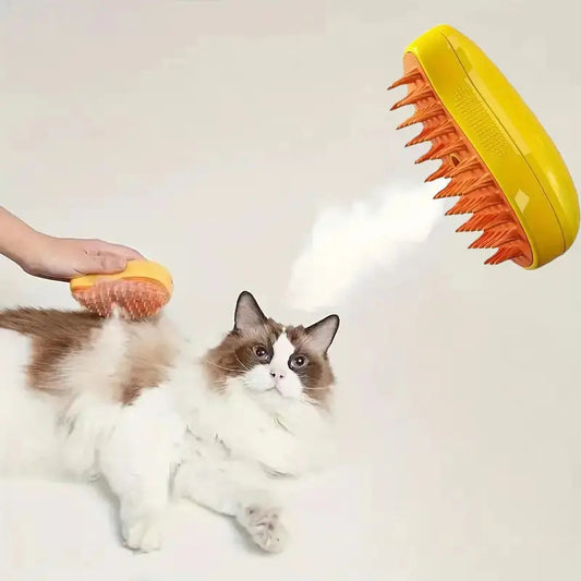 Multiple pet spray massage brushes