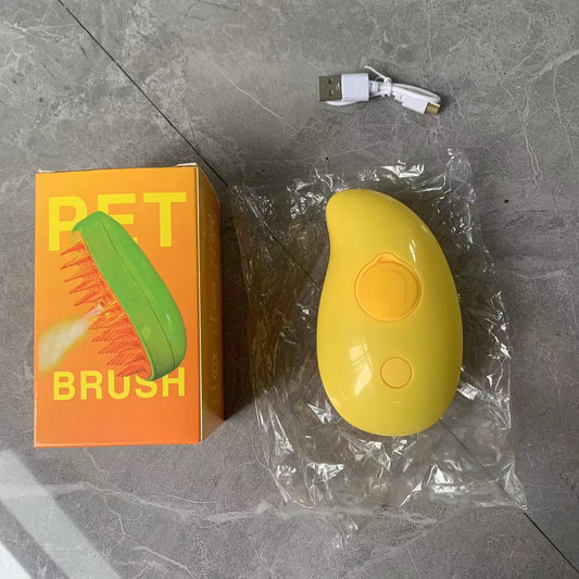 Multiple pet spray massage brushes