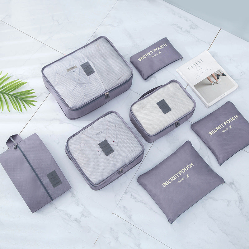 Multipurpose Travel Organizer Set with Compression Bags