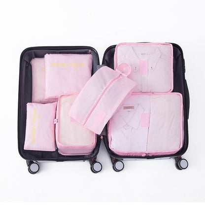 Multipurpose Travel Organizer Set with Compression Bags