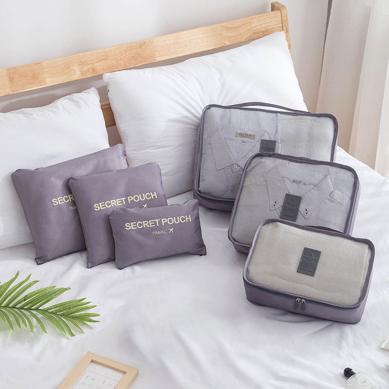Multipurpose Travel Organizer Set with Compression Bags