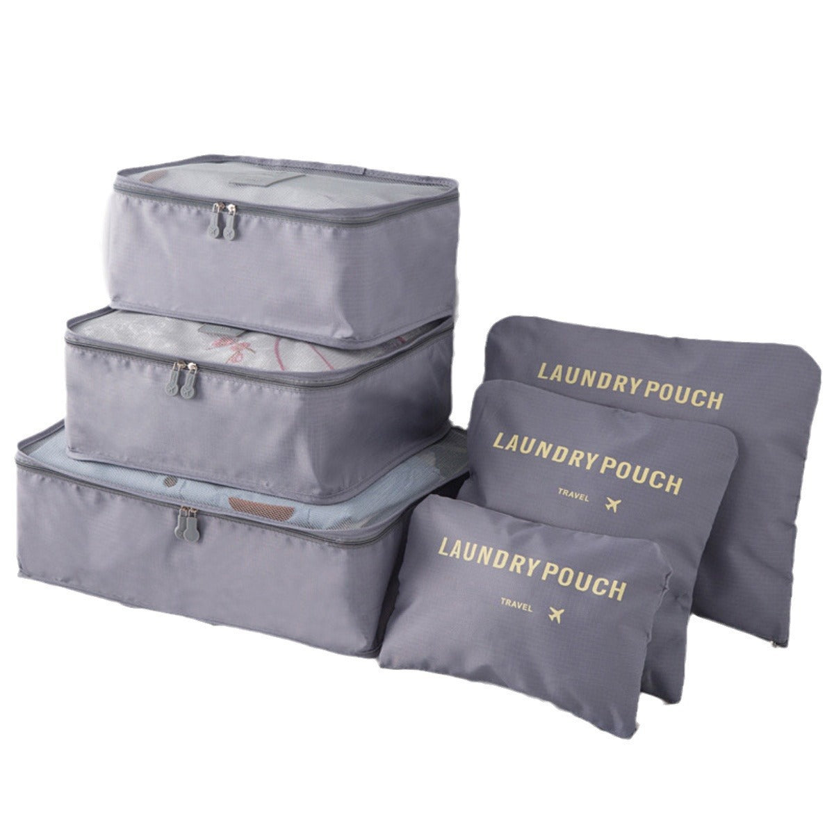Multipurpose Travel Organizer Set with Compression Bags