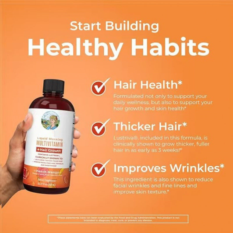 Multivitamin Hair Growth Peach Mango Liquid Drops