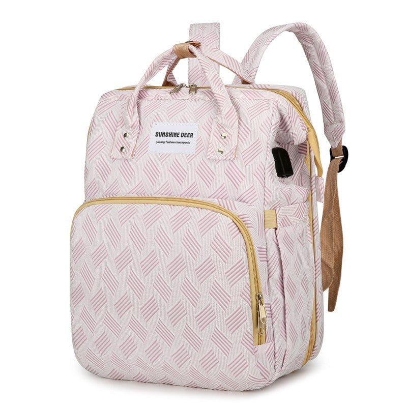 Mummy Bag with Awning USB Charging Multifunctional Backpack