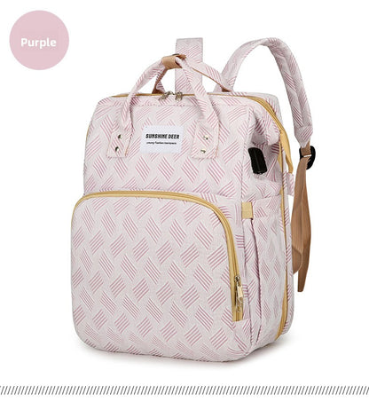 Mummy Bag with Awning USB Charging Multifunctional Backpack