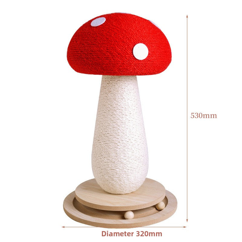 Mushroom Cat Climbing Frame with Scratching Post