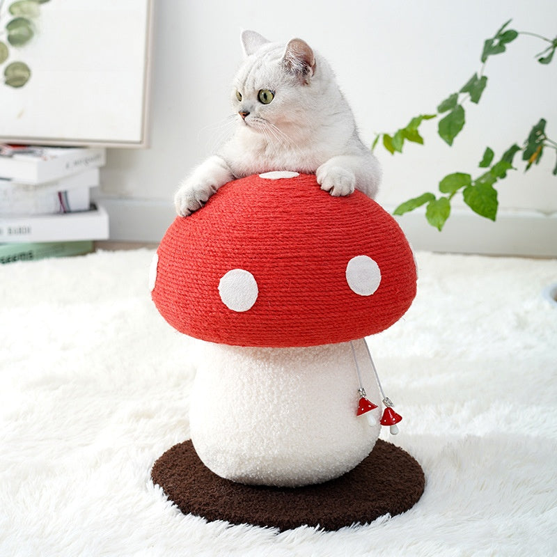 Mushroom Cat Climbing Frame with Scratching Post