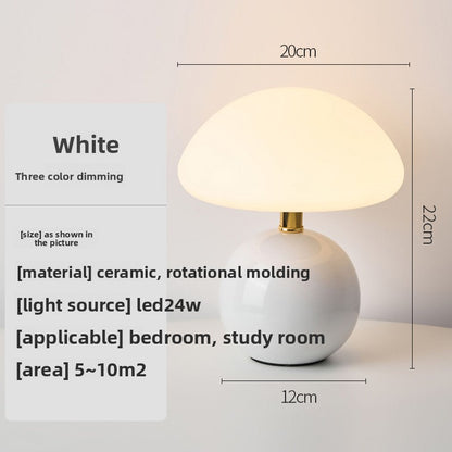 Mushroom Shape LED Table Lamp with Dimming Function