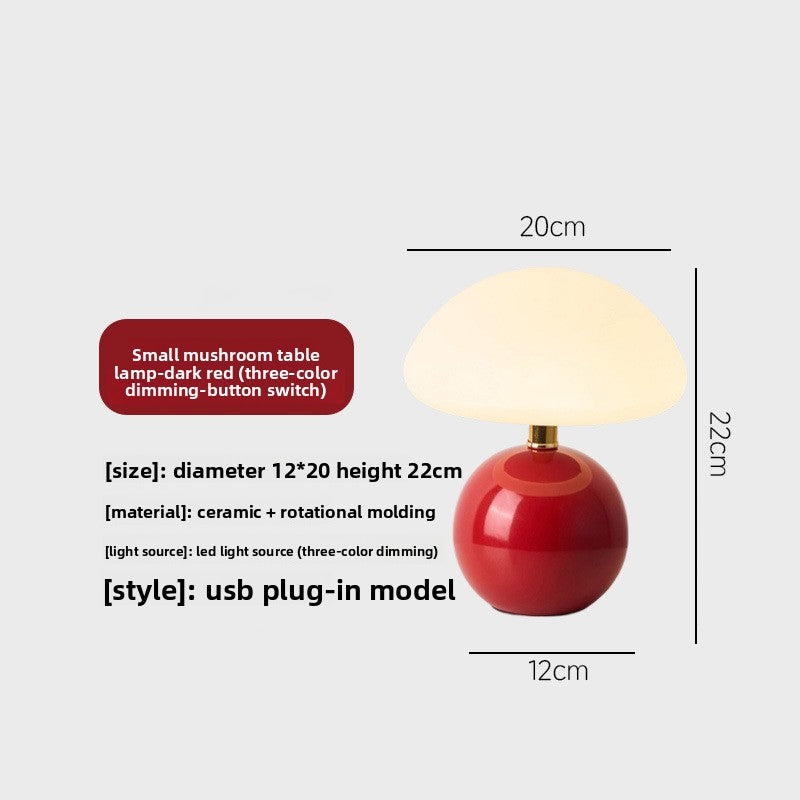 Mushroom Shape USB LED Table Lamp Night Light
