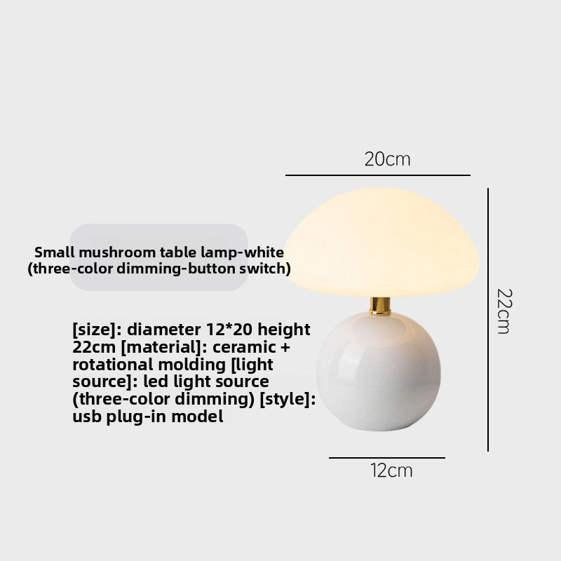 Mushroom Shape USB LED Table Lamp Night Light