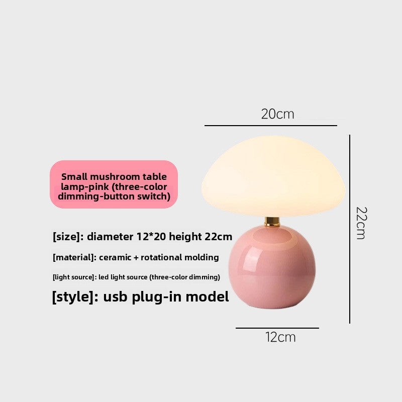 Mushroom Shape USB LED Table Lamp Night Light