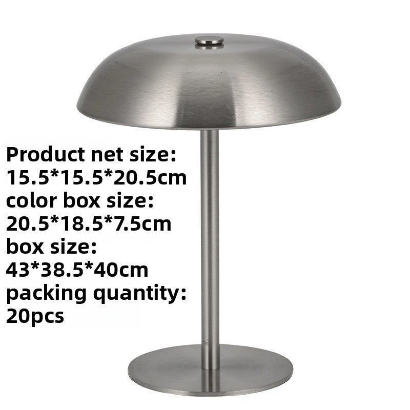 Mushroom Shape USB Rechargeable Dimmable Table Lamp