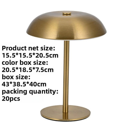Mushroom Shape USB Rechargeable Dimmable Table Lamp