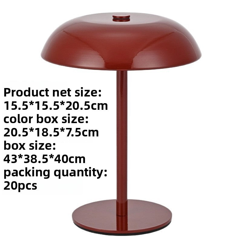 Mushroom Shape USB Rechargeable Dimmable Table Lamp