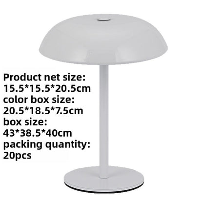 Mushroom Shape USB Rechargeable Dimmable Table Lamp
