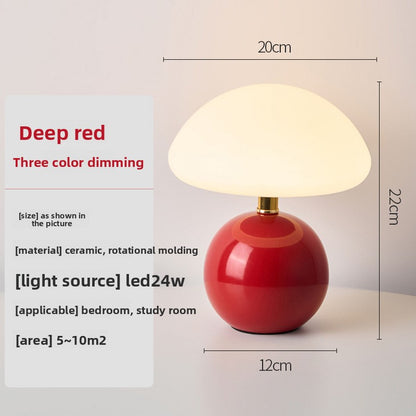 Mushroom-shaped desk lamp