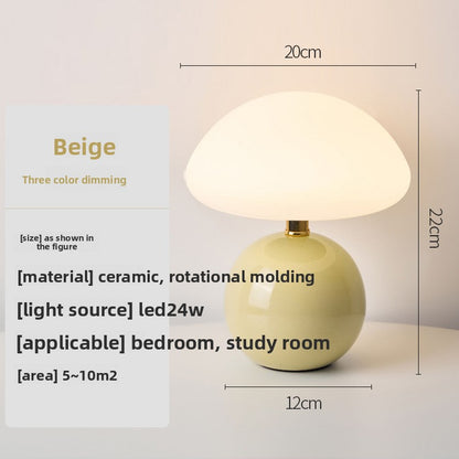 Mushroom-shaped desk lamp