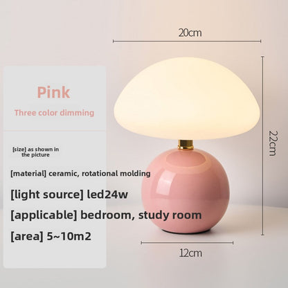 Mushroom-shaped desk lamp