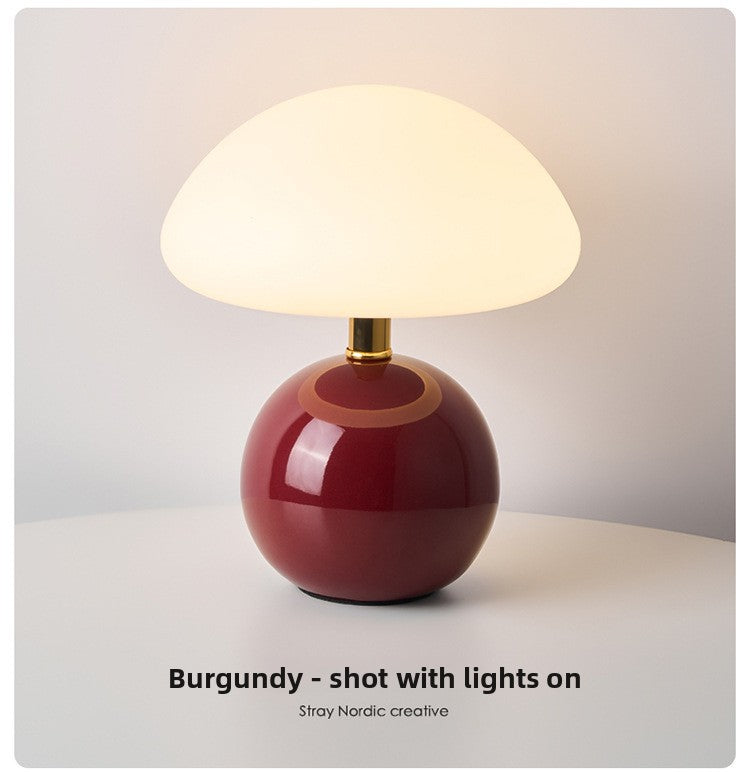 Mushroom-Shaped Small Table Lamp