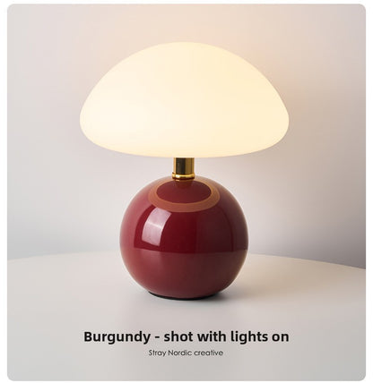 Mushroom-Shaped Small Table Lamp