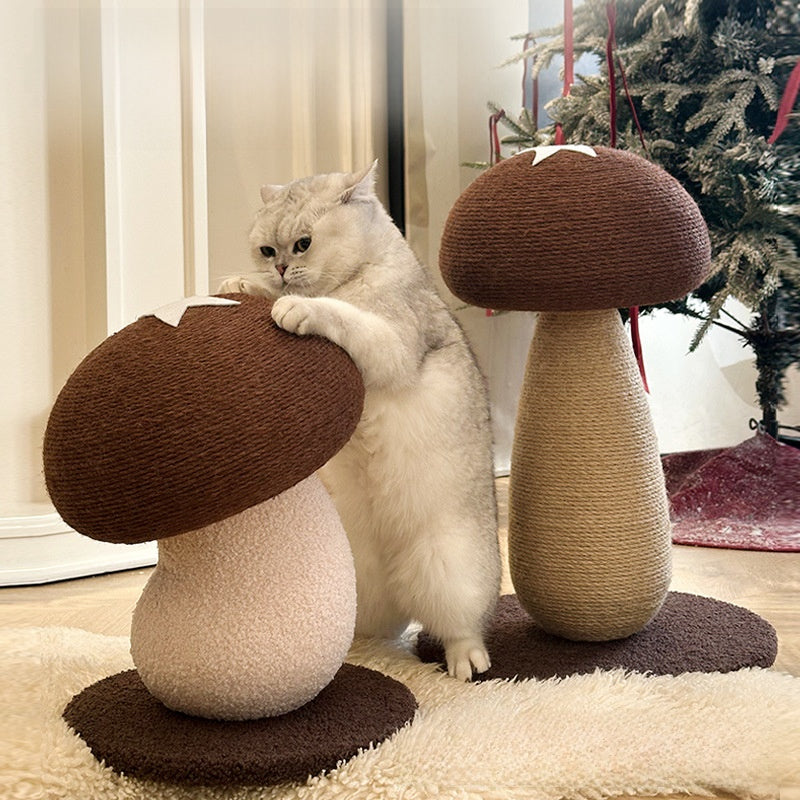 Mushroom Sisal Cat Scratching Post