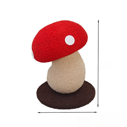 Mushroom Sisal Cat Scratching Post