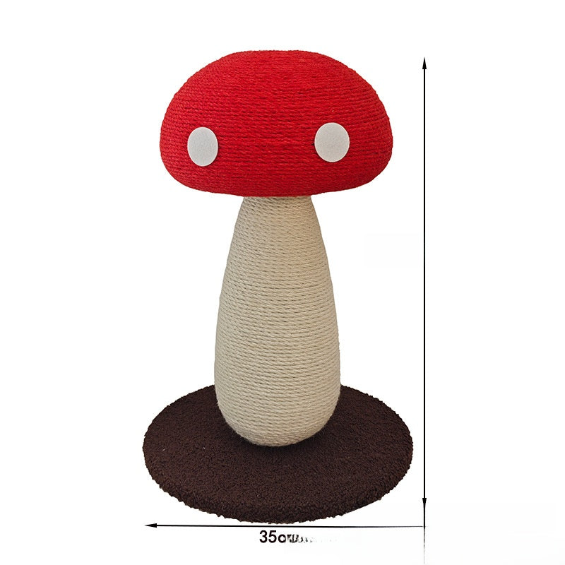 Mushroom Sisal Cat Scratching Post