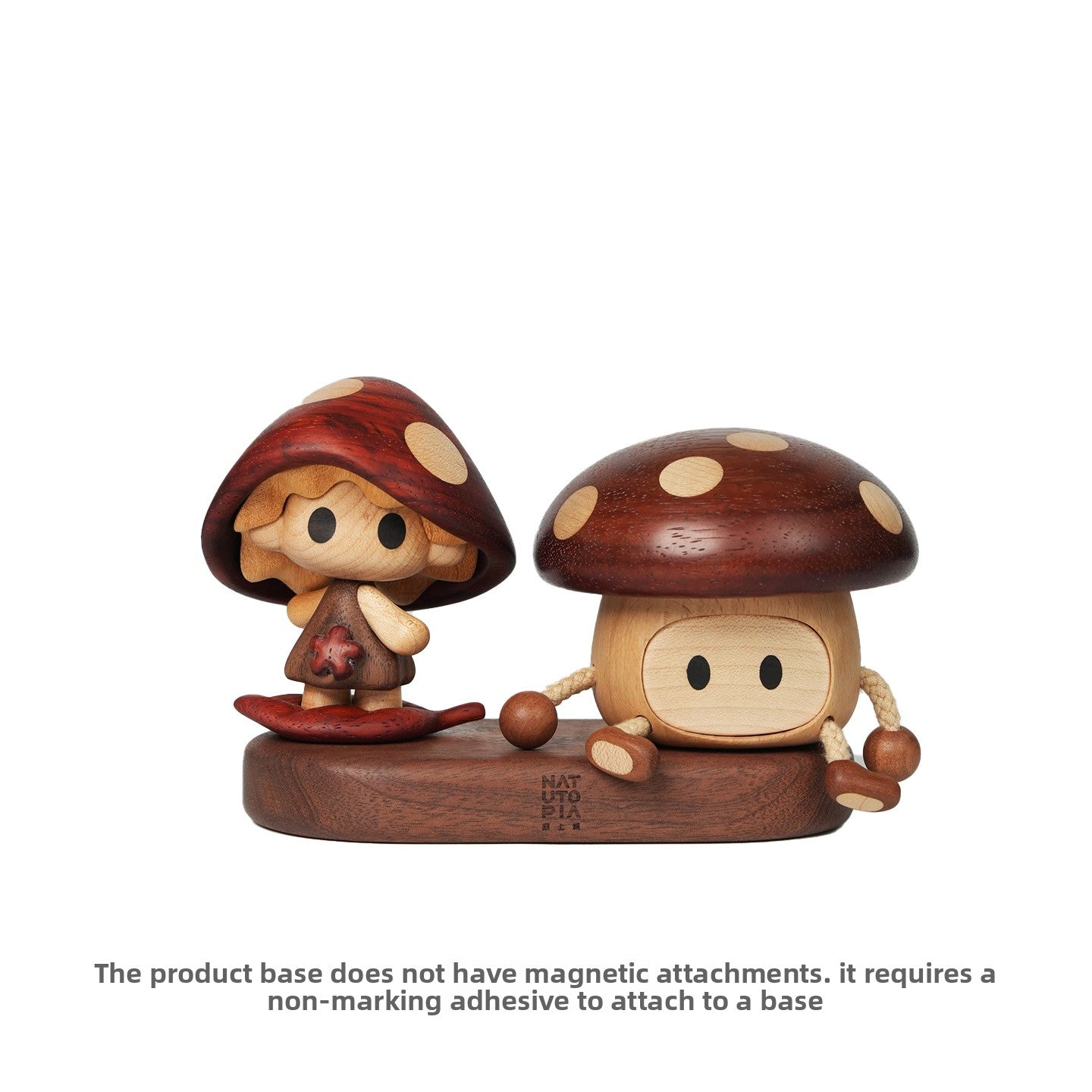Mushroom solid wood figure