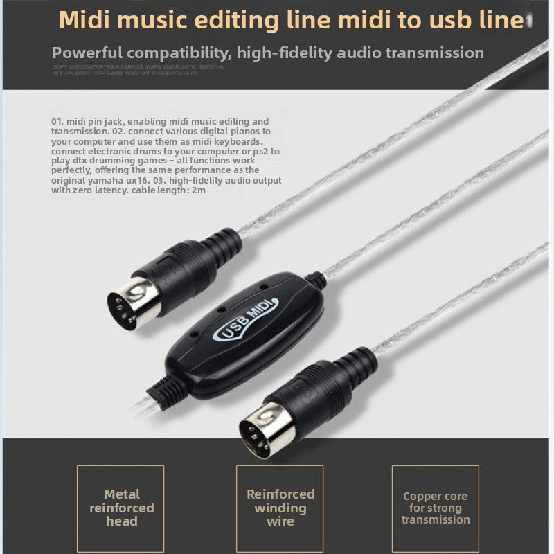 Music editing cable connection