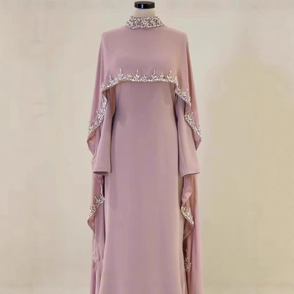 Muslim fringed dress robe